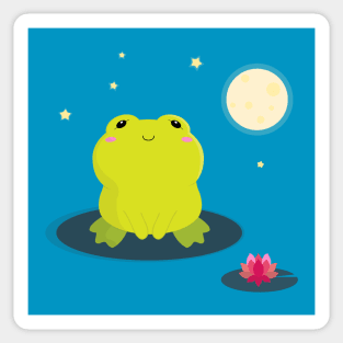 Romantic toad Sticker
